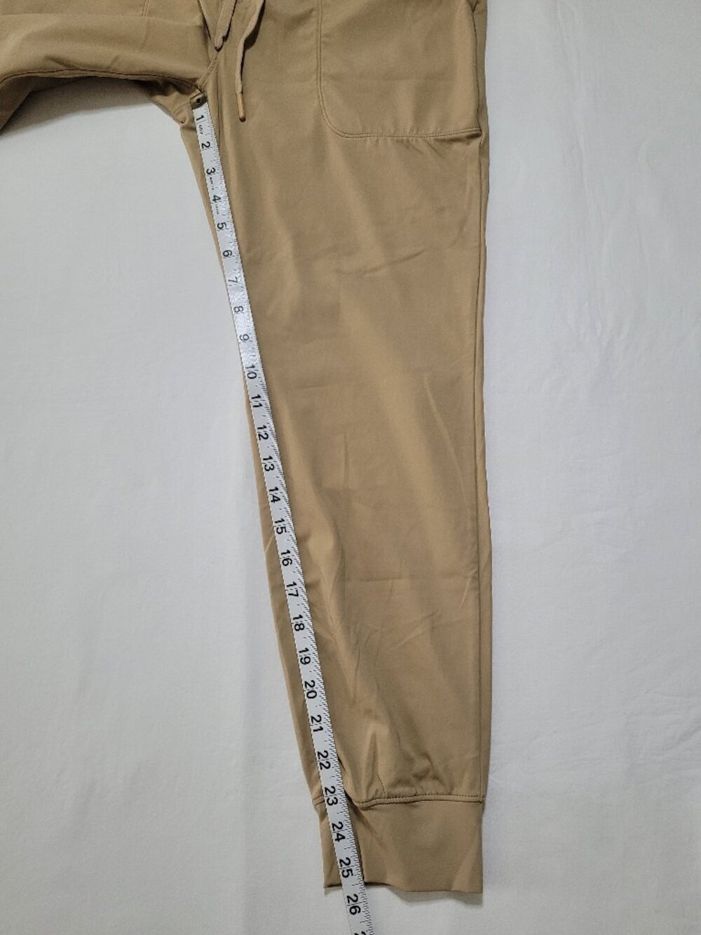 Gradual High Waisted Jogger Pants Tan Khaki Pockets Womens Small Athleisure - Picture 8 of 10